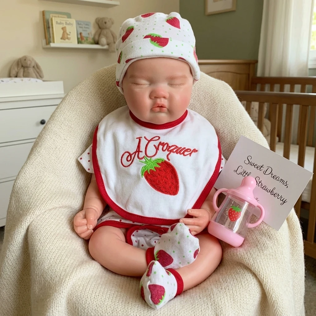 18 Inch Soft Silicone Reborn Baby Doll Handmade Lifelike Newborn Bebe Doll Soft Touch Realistic Doll Perfect For Birthday Gifts