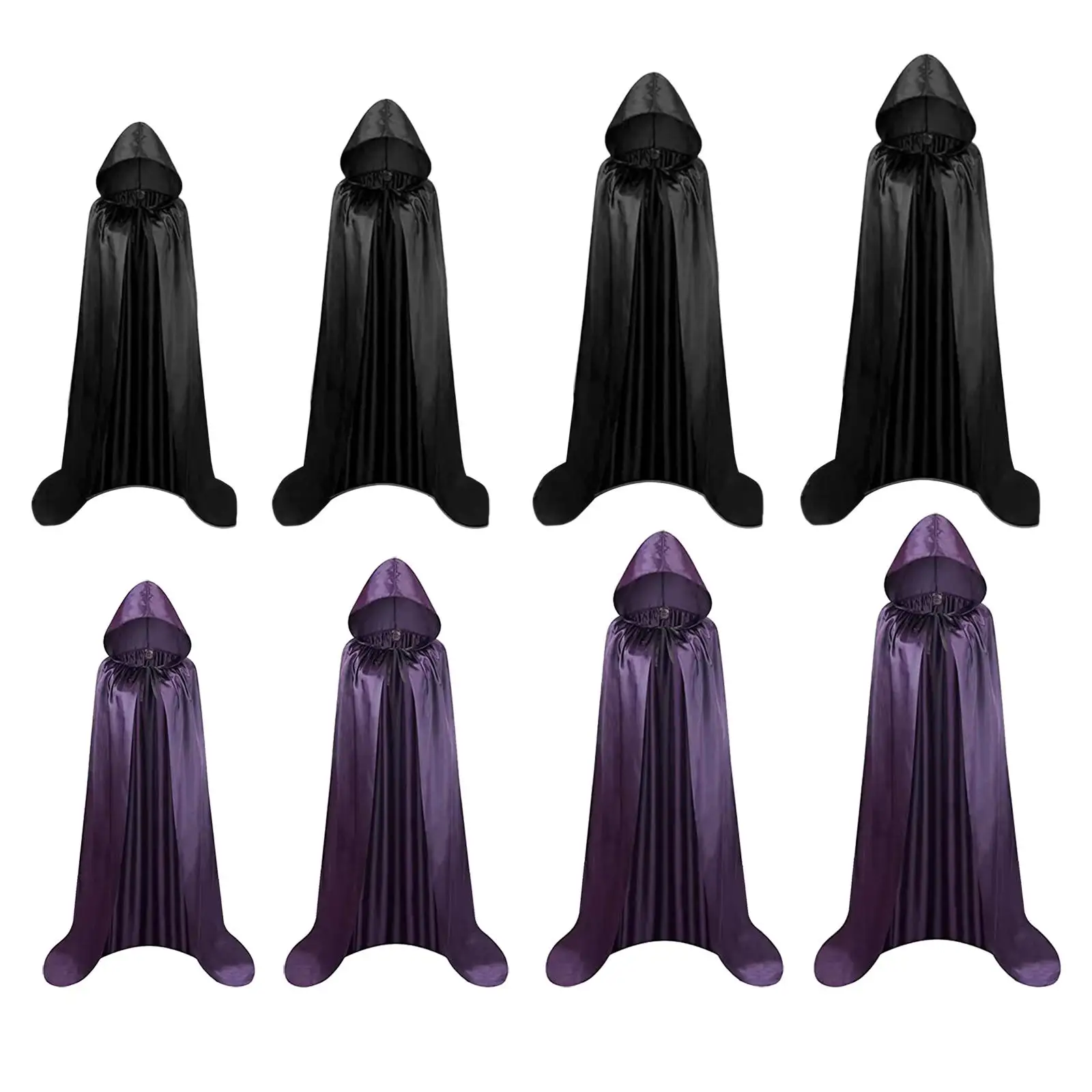 Halloween Cloak Witch Cape Halloween Tunic Hooded for Adults Unisex Cosplay