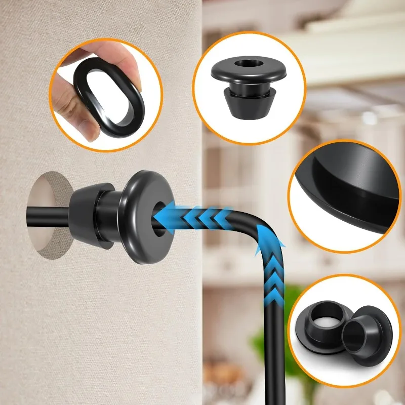 Rubber Grommet Assortment Kit Wire Cable Protector Electrical Wiring Hole Plug Seal Wire Blanking Grommet Plumbing Gasket Rings
