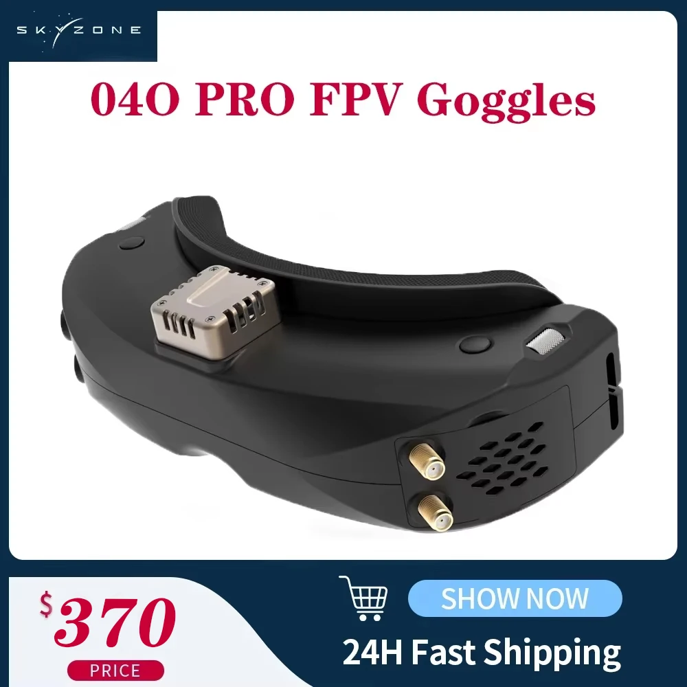 SKYZONE SKY04O pro FPV Goggles OLED 5.8Ghz 48CH Steadyview Receiver 1280*720 DVR fpv with Head Tracker for RC Drone Airplane - image 1 of 6