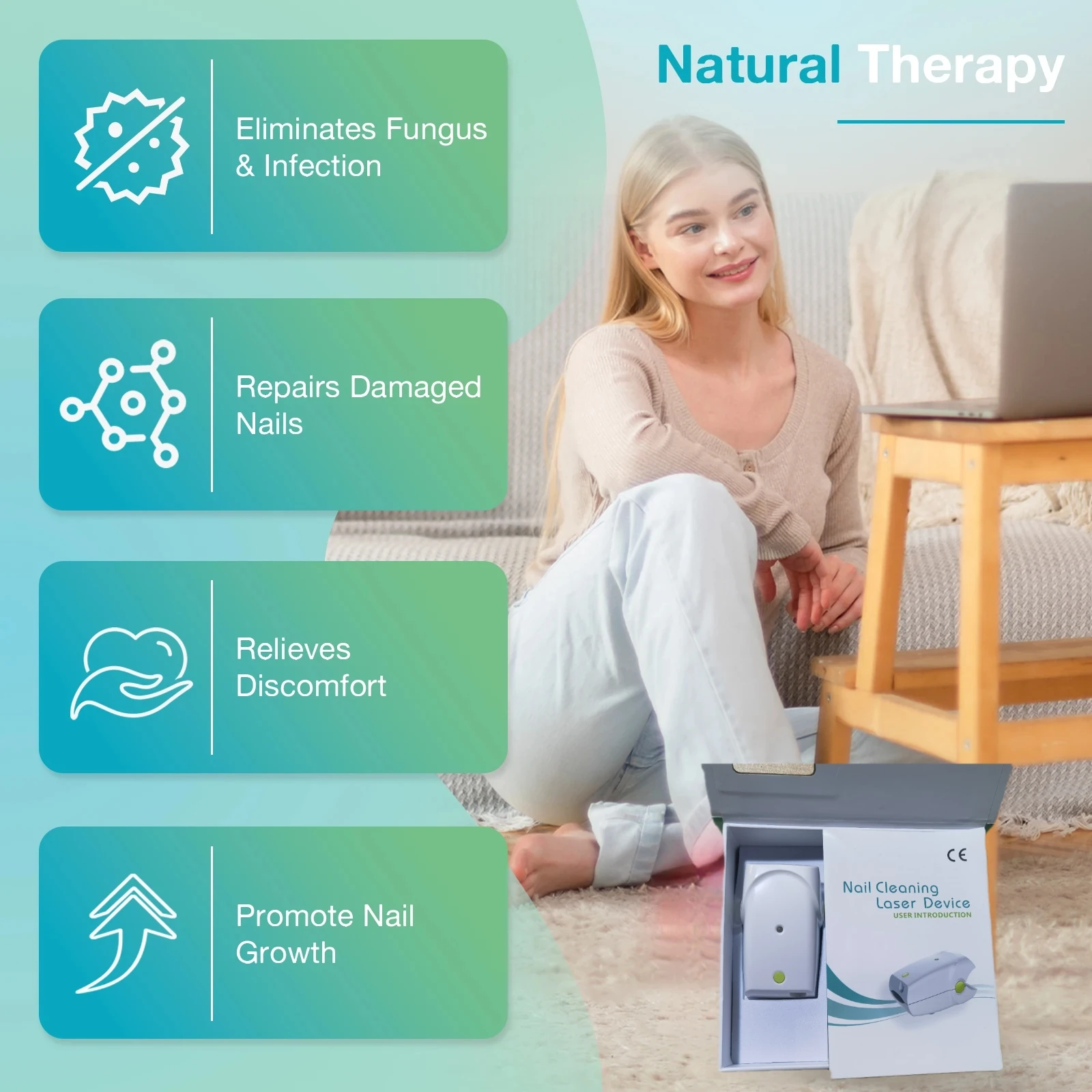 

Ultimate Nail Fungus Treatment Kit with Laser Device Complete Toenail Fungus Removal Equipment Set for Effective Infection Contr