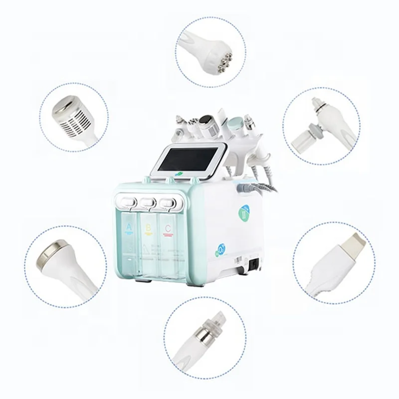 

Waesen 6 In 1 Hydro Facial Anti Aging Hydro Water Dermabrasion Skin Rejuvenation Aqua Peeling Blackheads Removal Machine