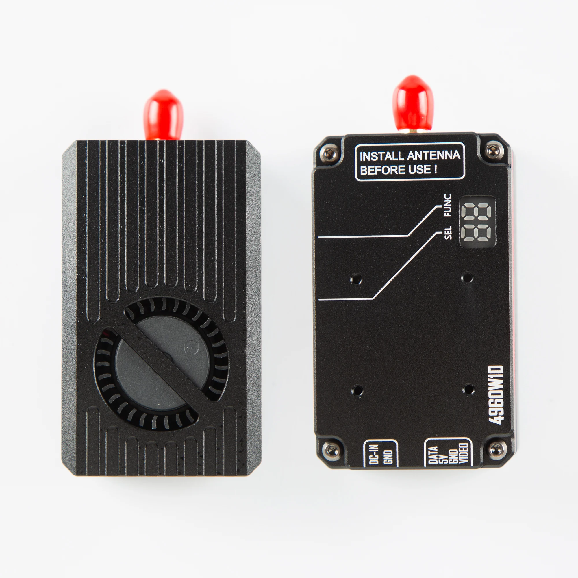 RUSHFPV 4.9G-6.0G 10W VTX เครื่องส่งสัญญาณวิดีโอกำลังสูง 80CH พร้อมเสาอากาศ SMA สำหรับโดรน RC FPV ระยะไกลแบบปีกตรึง DIY