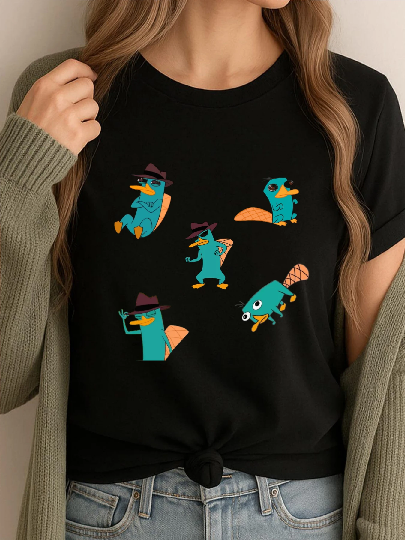 

Platypus Men's T-Shirts Mens Gifts Graphic Shirts Men Cotton Comfortable Tshirt Funny Tees Mens Luxury Clothes