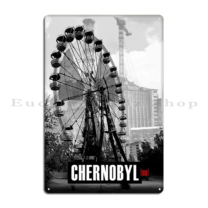 Shadows Of The Past Chernobyl And Pripyat Metal Plaque Poster Garage Decoration Design Cinema Create Wall Decor Tin Sign Poster