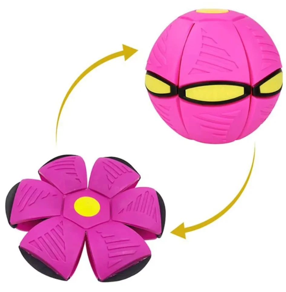 

Magic Flying Saucer Ball Bouncy Stomp Ball Puzzle Pet Children's Toys Indoor Outdoor Decompression Transformation Sports Balls
