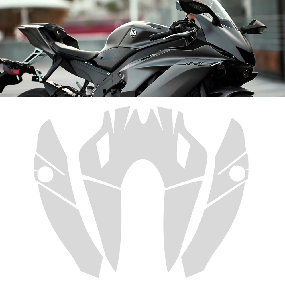 R6 TPU Paint Protection Film For YAMAHA YZFR6 PPF Motorcycle Sticker Protective tools Transparent Bodykit Windshield 2017-2024