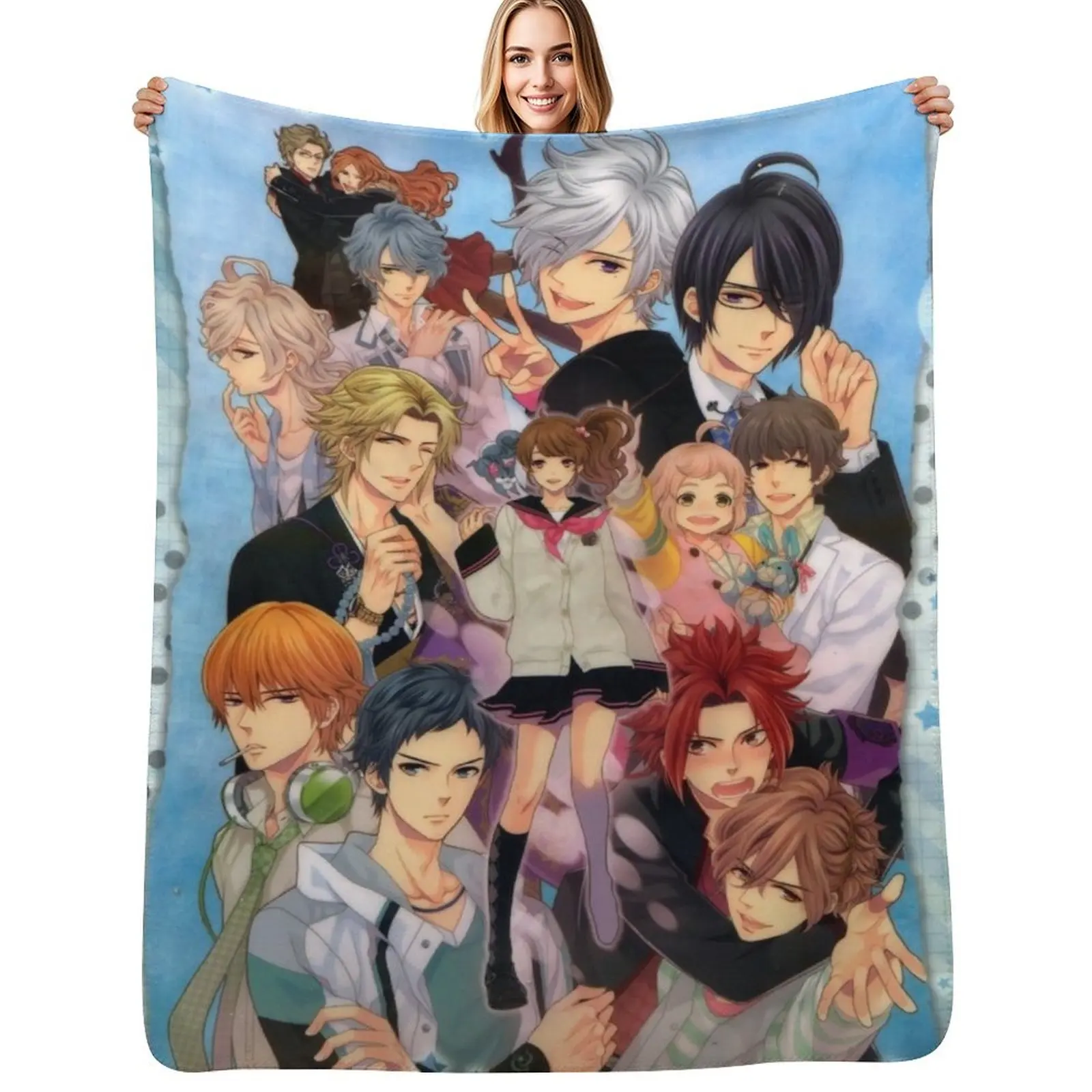 

Brothers Conflict Throw Blanket Picnic cosplay anime Weighted Blankets