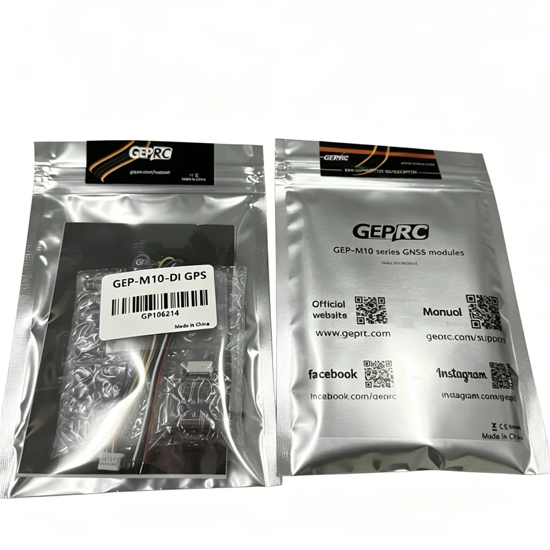 Compact GEPRC M10 GNSS Receiver, Onboard LED Indicator, Perfect for FPV Multirotor & RC Aircraft Build