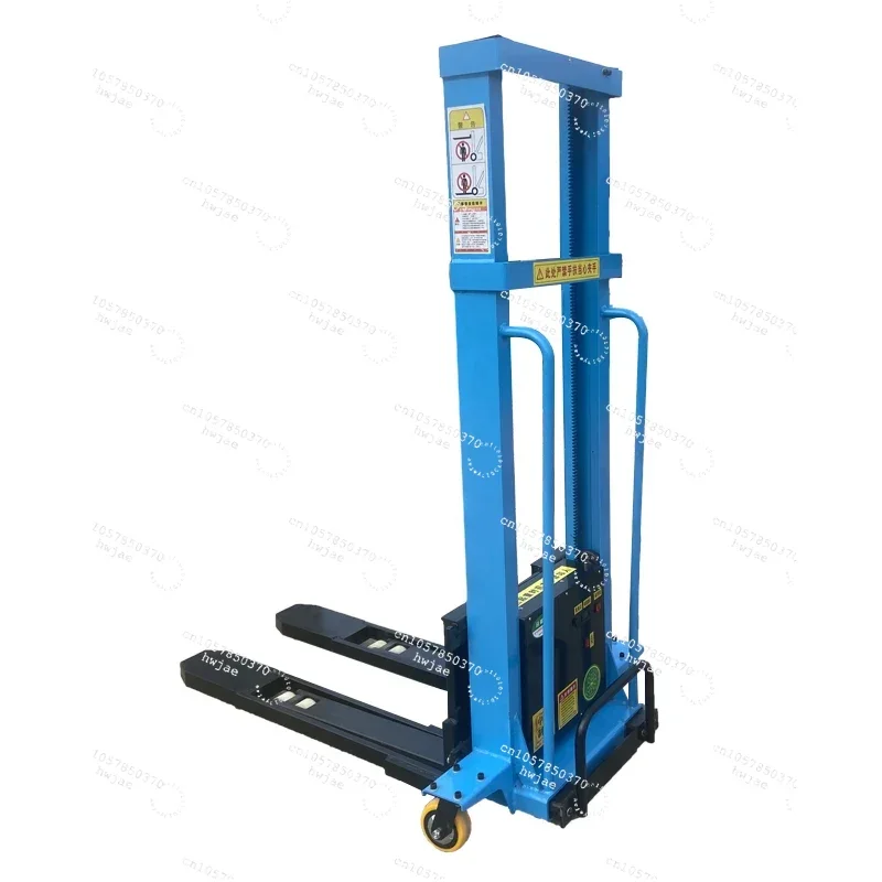 1ton 1.6m High Quality Electric Self Loading Forklift  Electric Pallet Stacker with Battery 48V 20Ah