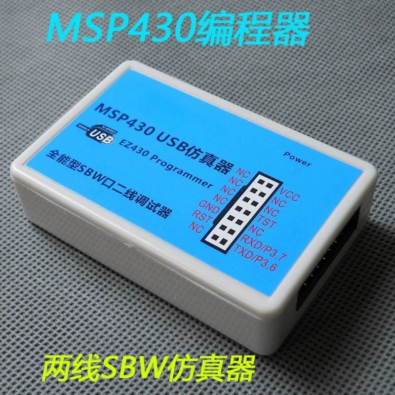 JTAG Emulator Programmer Debugger USB Downloader for MSP430 MCU SBW Interface 16-bit
