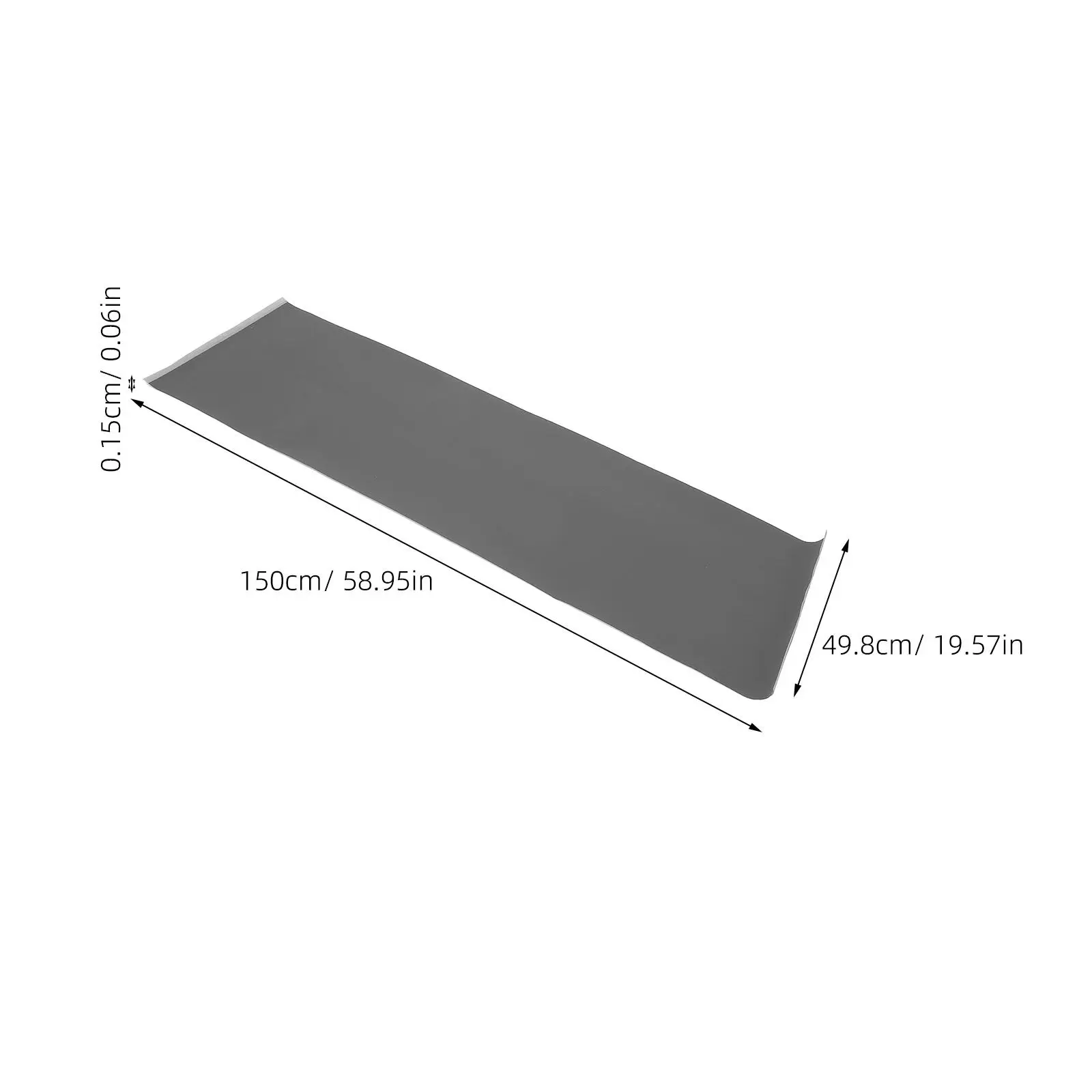 Black Adhesive Backed Felt Fabric Sheet 19.6x61.3 Thick Soft Lining for Jewelry Boxes Crafts Drawers Protective Liner - view 3