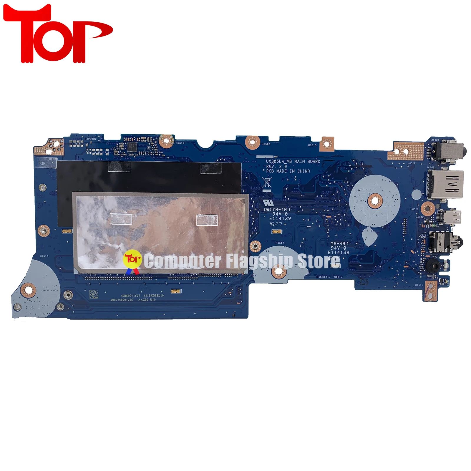 KEFU UX305 Laptop Motherboard For ASUS UX305LA UX305LA_C UX305LA_MB I3 I5-5200U I7-5500U 4G OR 8G RAM Mainboard 100% Working