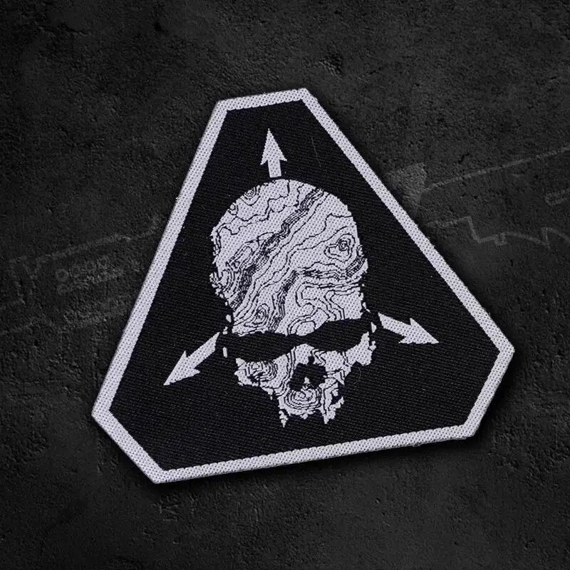 

TAD Mission Ability Emblem Hook&loop Tactical Morale Badge Skull Military Patch Skeleton triangle Armband Embroidery on Clothes