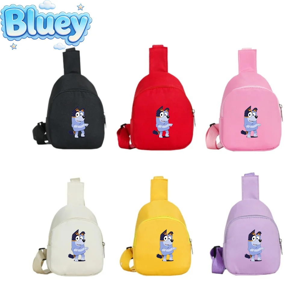 

Mochila Leve Infantil Bluey 2026 Bolsa De Peito Nylon Ajustavel Para Bebe Menina Menino
