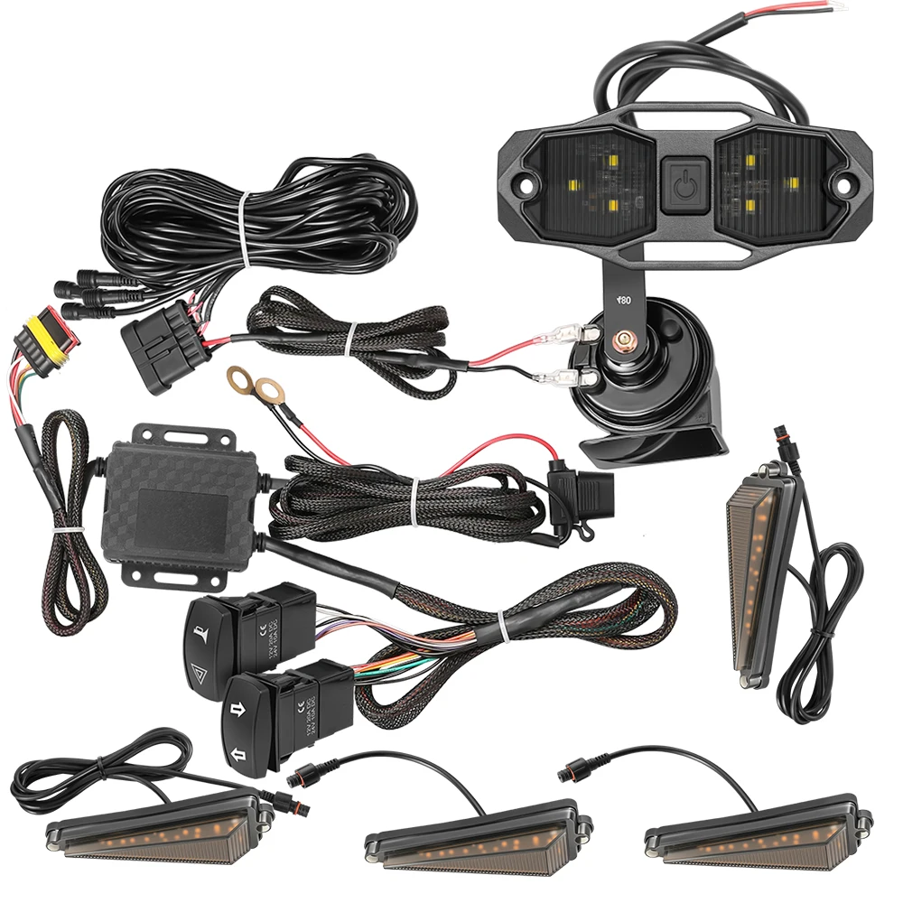 

Для Kubota RTV-X900 RTV-X1140 RTV-X1100C RTV500 RTV-XG850 Универсальный сигнал поворота UTV, уличный Legal Kit с купольной светодиодной подсветкой UTV