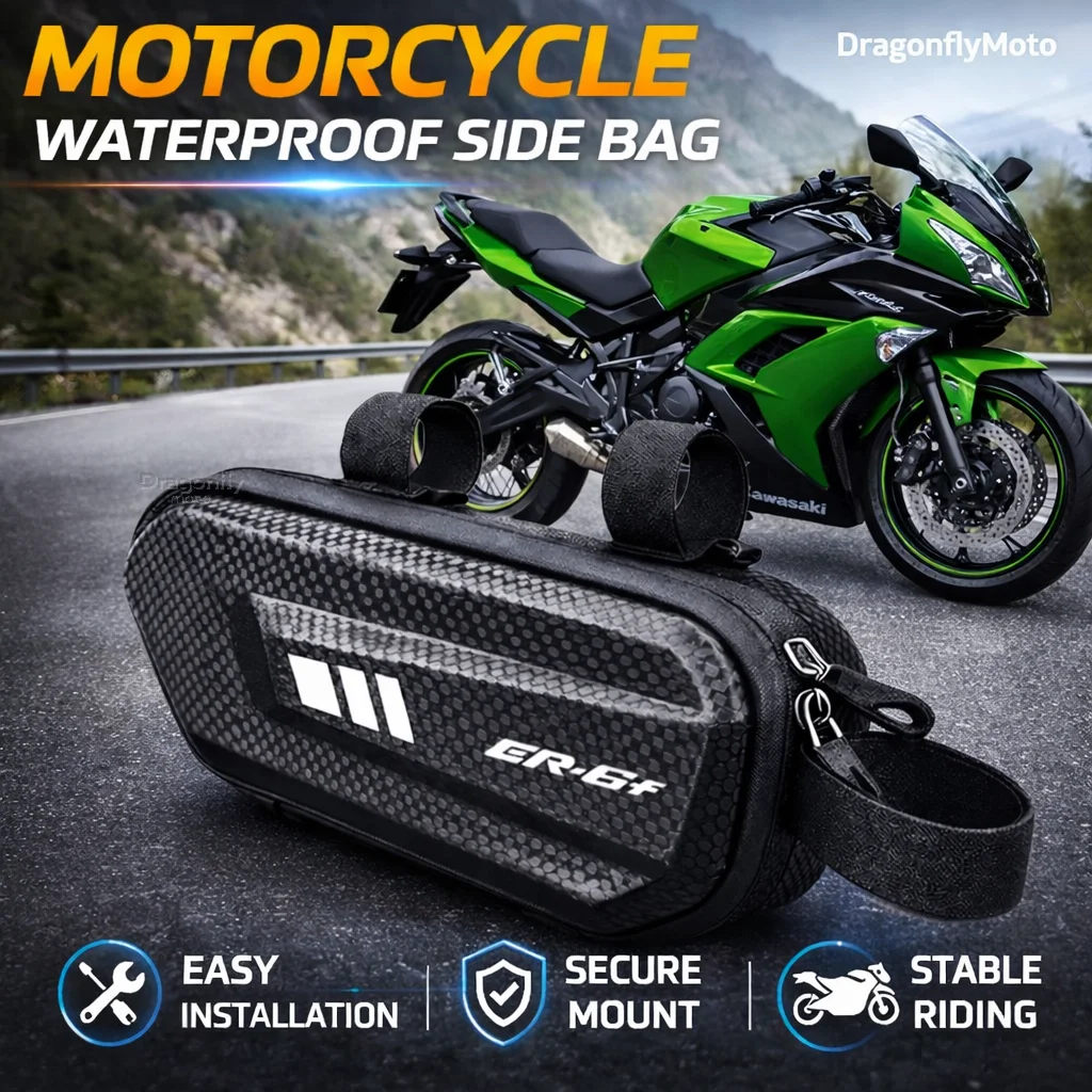 

Большая вместительная боковая сумка для мотоцикла Kawasaki ER-6F ER6F 2009-2016 ER6 F 2015 2014, водонепроницаемая многофункциональная сумка для хранения вещей