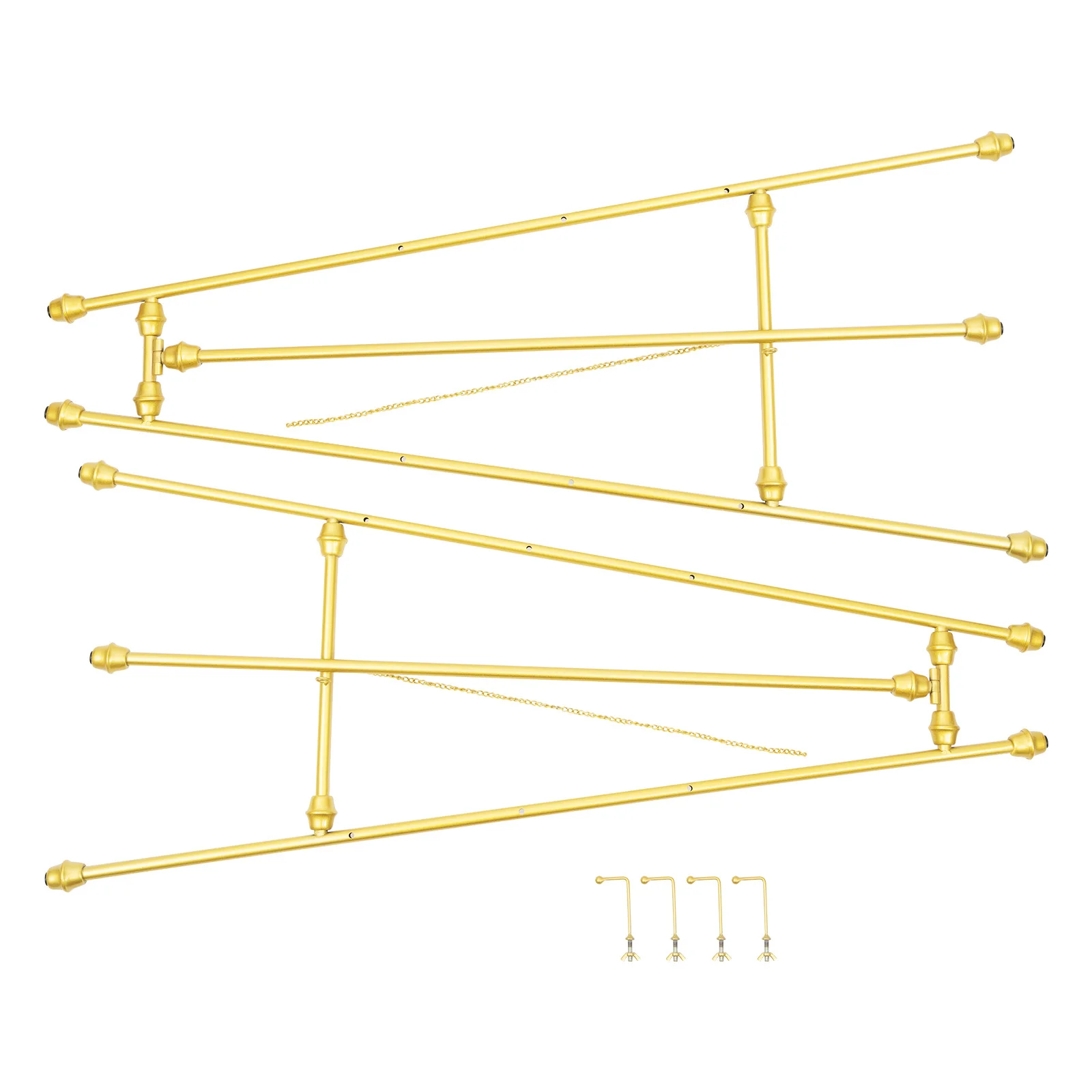 2er-Set goldene Hochzeits-Willkommensschild-Ständer – Verstellbare Metallständer mit fester Halterung und rutschfesten Füßen für Veranstaltungen – Detail 5