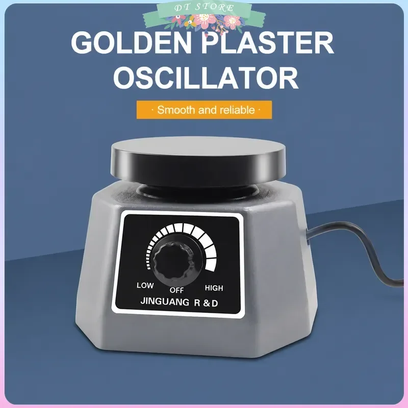 Lab Vibrator Dental Equipment 110V 220V Variable Intensity Shaker Adjustable Speed 4 Inch Small Round Plaster Oscillator
