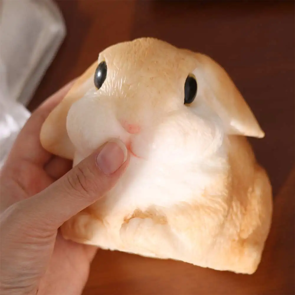Slow Rebound Big Rabbit Squeeze Toy Animal Cartoon Simulation Rabbit Squeeze Toys Soft Colorful Rabbit Fidget Toy for Kids