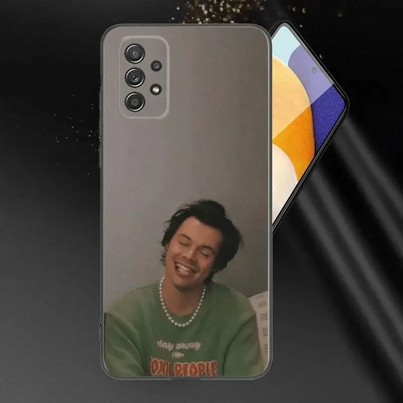 H-Harry S-Styles Telefoon Hoesje Voor Samsung A91 80 70 53 42 32 30 20 A50 30S 50S 21S 20S A20e Zwart Hoesje