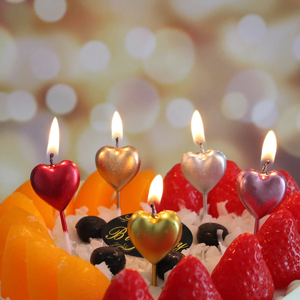 10 Pcs Cake Candles Birthday Party Decoration Anniversary Birthdaycandles
