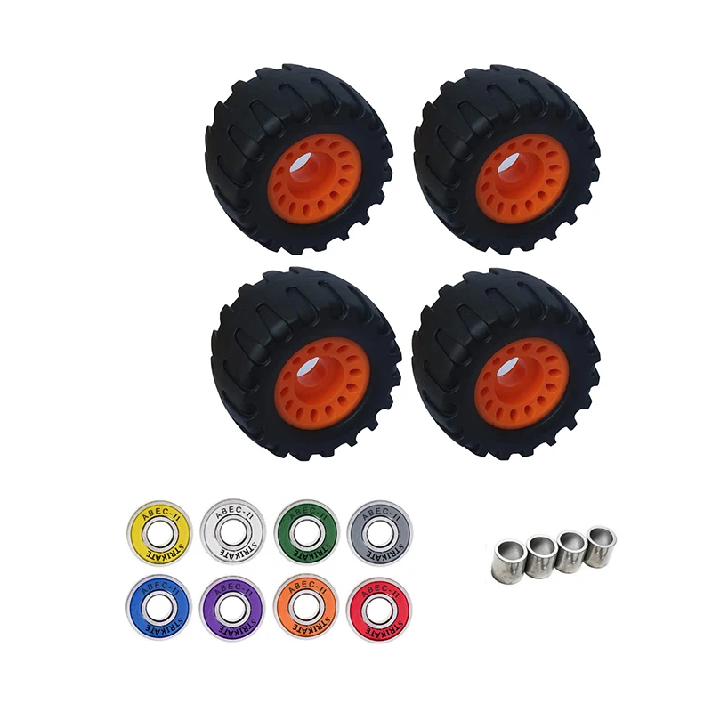 

4pcs 76X45mm TPR Longboard Skateboard Wheels Surfboard Rubber Wheels Skateboard parts
