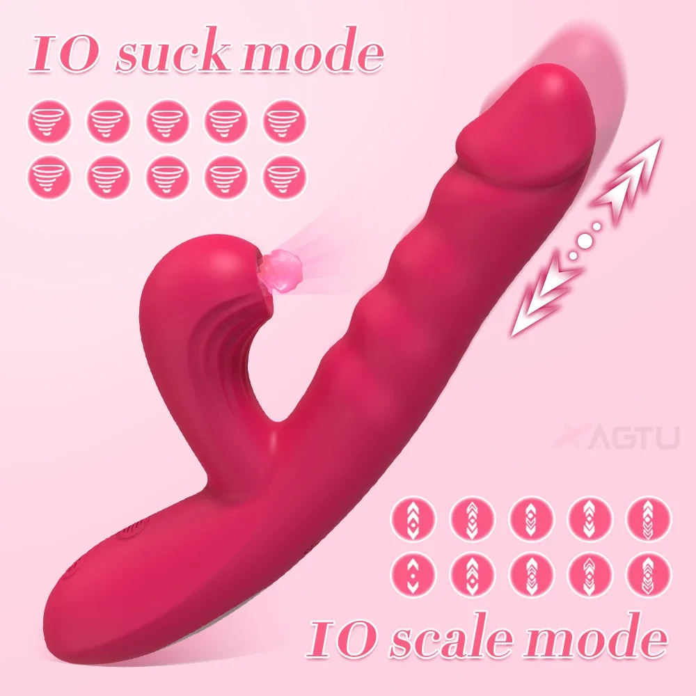 Powerful Thrusting Sucking Dildo Vibrator for Women Sucker Clitoris Vacuum Stimulator Sex Toys Dildos Vibrators Sextoy for Adult