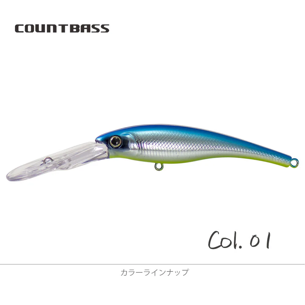COUNTBASS Kurbelköder 90 mm 3-1/2" 13 g 1/2 oz. Tauchen 5 m 16 Fuß Angeln Kunststoff Shad Wobbler Barsch Leurre Angler's Hardbait Köder – Detail 13