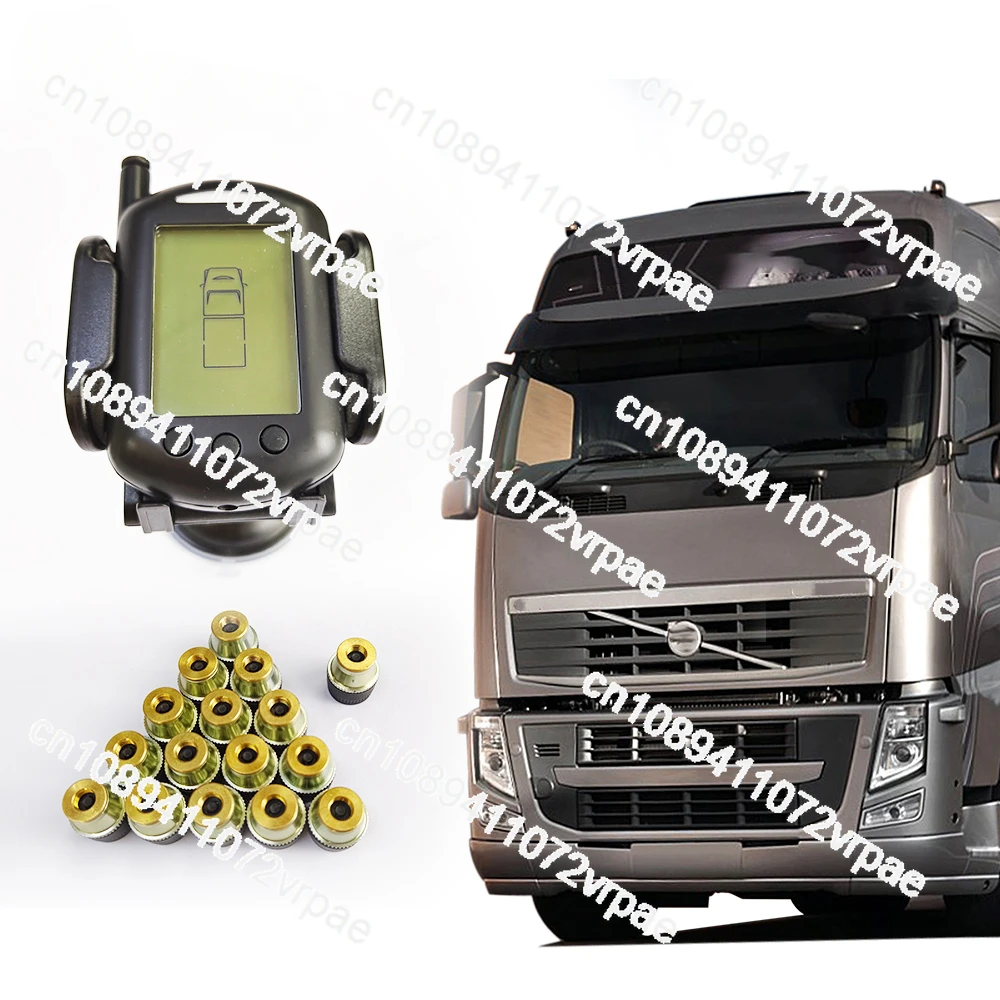 Supplier Wholesale Auto Truck TPMS Wireless Tire Pressure ing System with 6 external sensors  can match up to 22 tyres