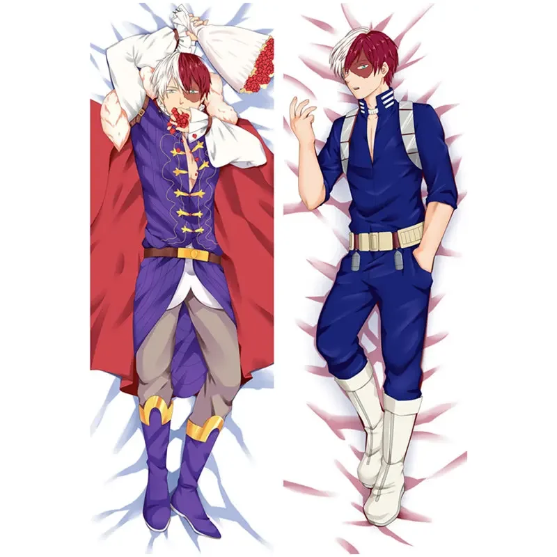 

60x180cm Anime My Hero Academia Midoriya Izuku Todoroki Shoto Dakimakura Case Two-sided 3D Print Bed Hugging Body Pillow Covers