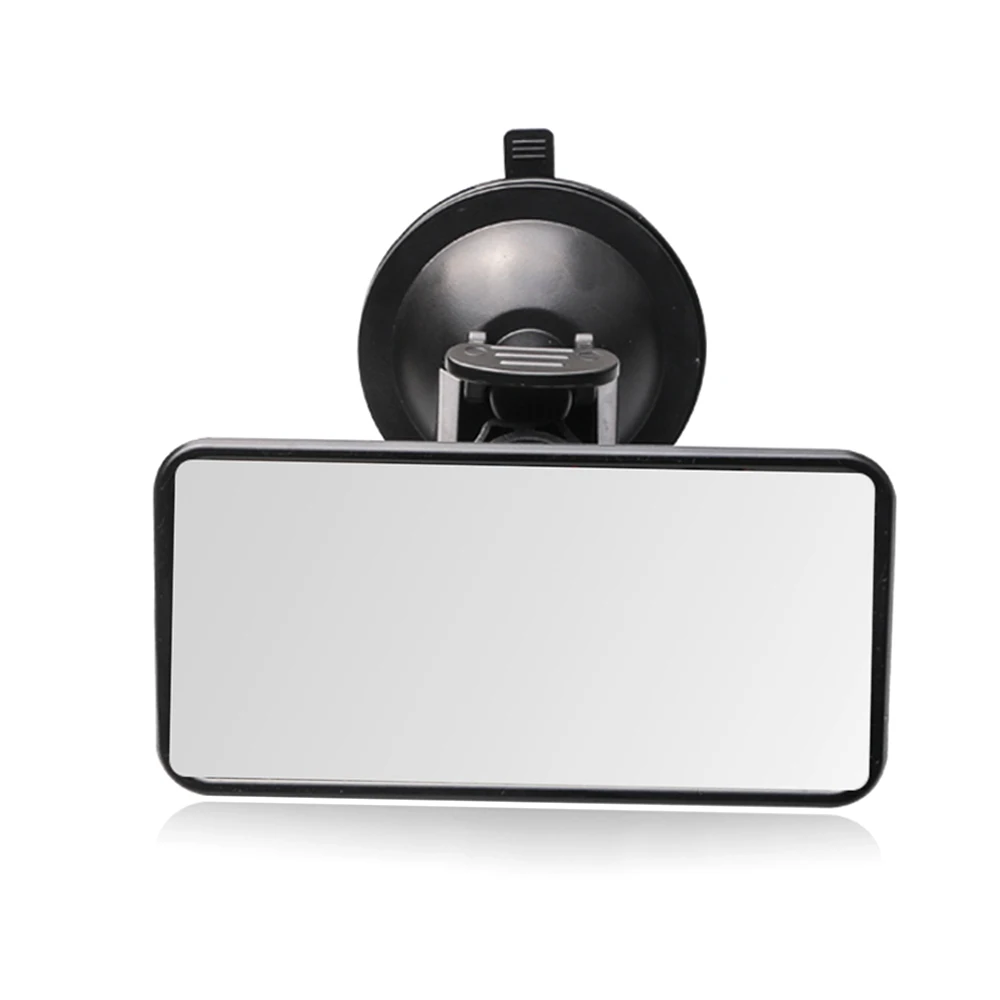 Acrylic Plastic Safe Baby Car Mirror Rear View Mirror Wide View Suction Cup Mirror Adjustable Viewing Angle 