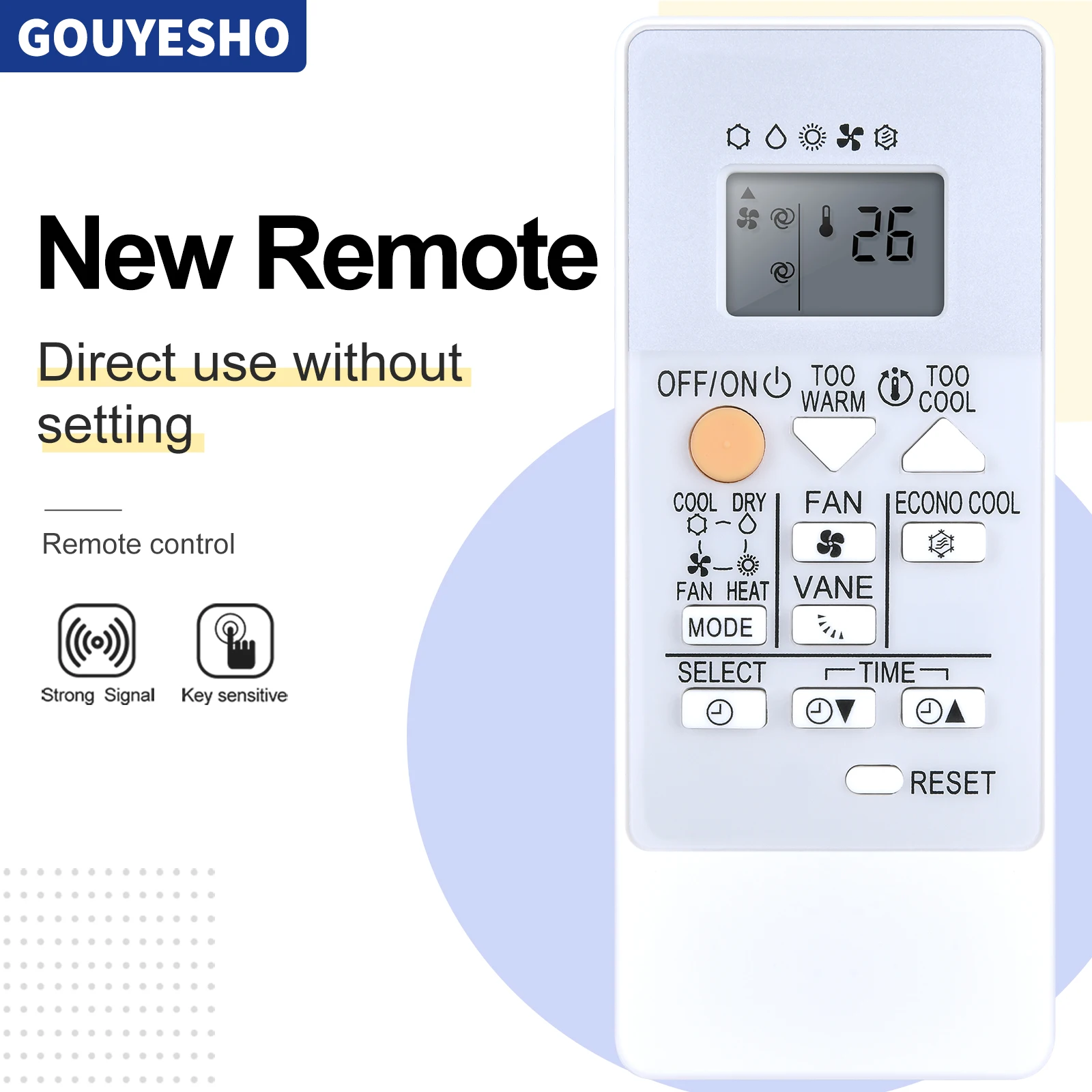 New RH18A Remote Control For Mitsubishi Electric Air Conditioner MSZ-HR50VF