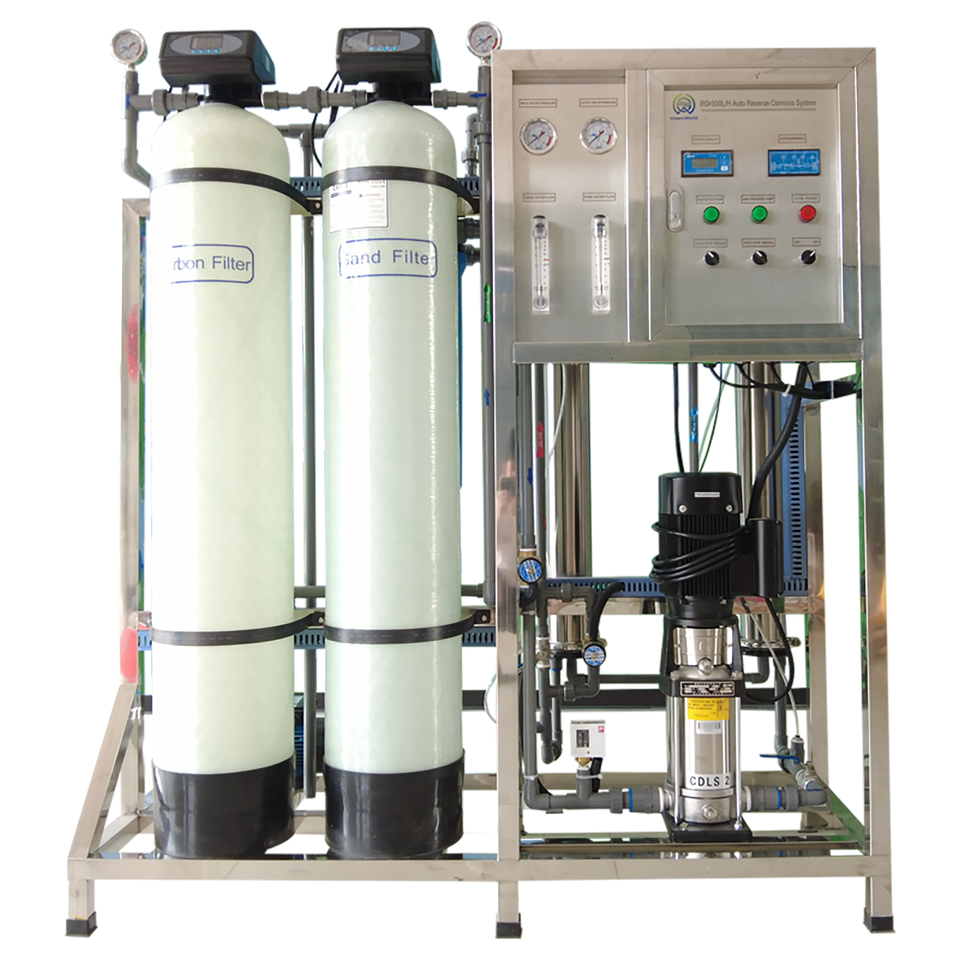 500L/Hour Ro System Equipment Water Treatment Purification System Reverse Osmosis Water Treatment Plant