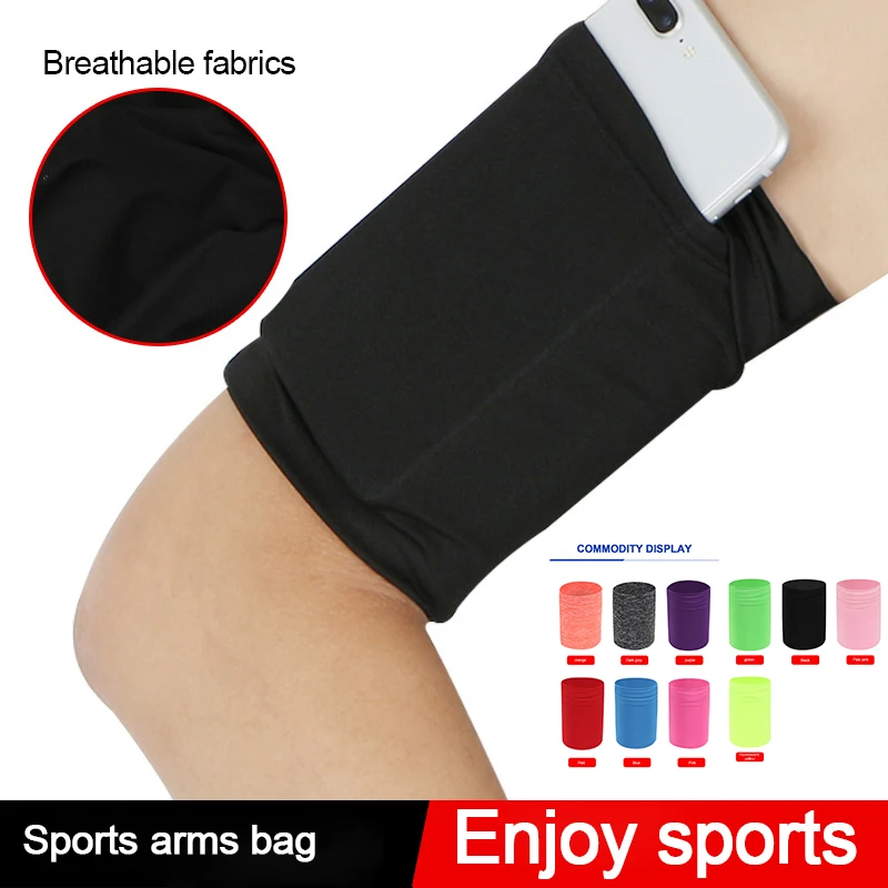 Waterproof Outdoor Running Arm Bag Universal Size Women Gym Sports Bag Mobile Phone Armband Pouch Fitness Pack Cell Phone Bag