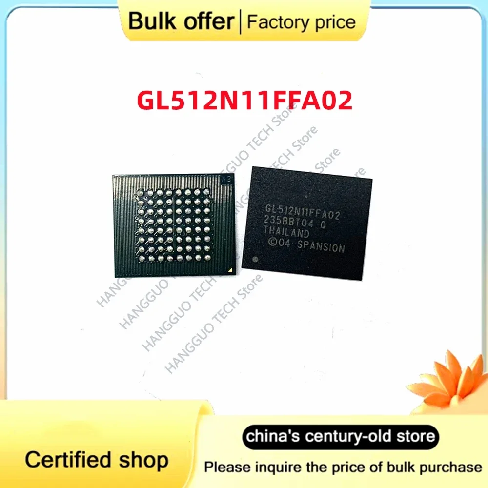 5PCS/Lot Original GL512N11FFA02 BGA Automotive power amplifier host computer board Audio computer board chip