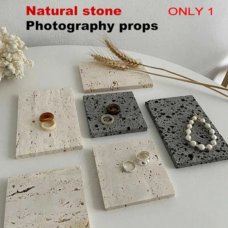 Natural Stone Ins Feng Online Celebrity Photography Props Jewelry Ornaments Tray Photographic Props