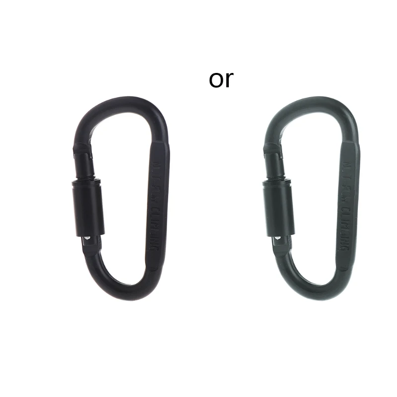 Carabiner for Hammock Camping Keychains D Shaped Spring Hook Carabiners Harness