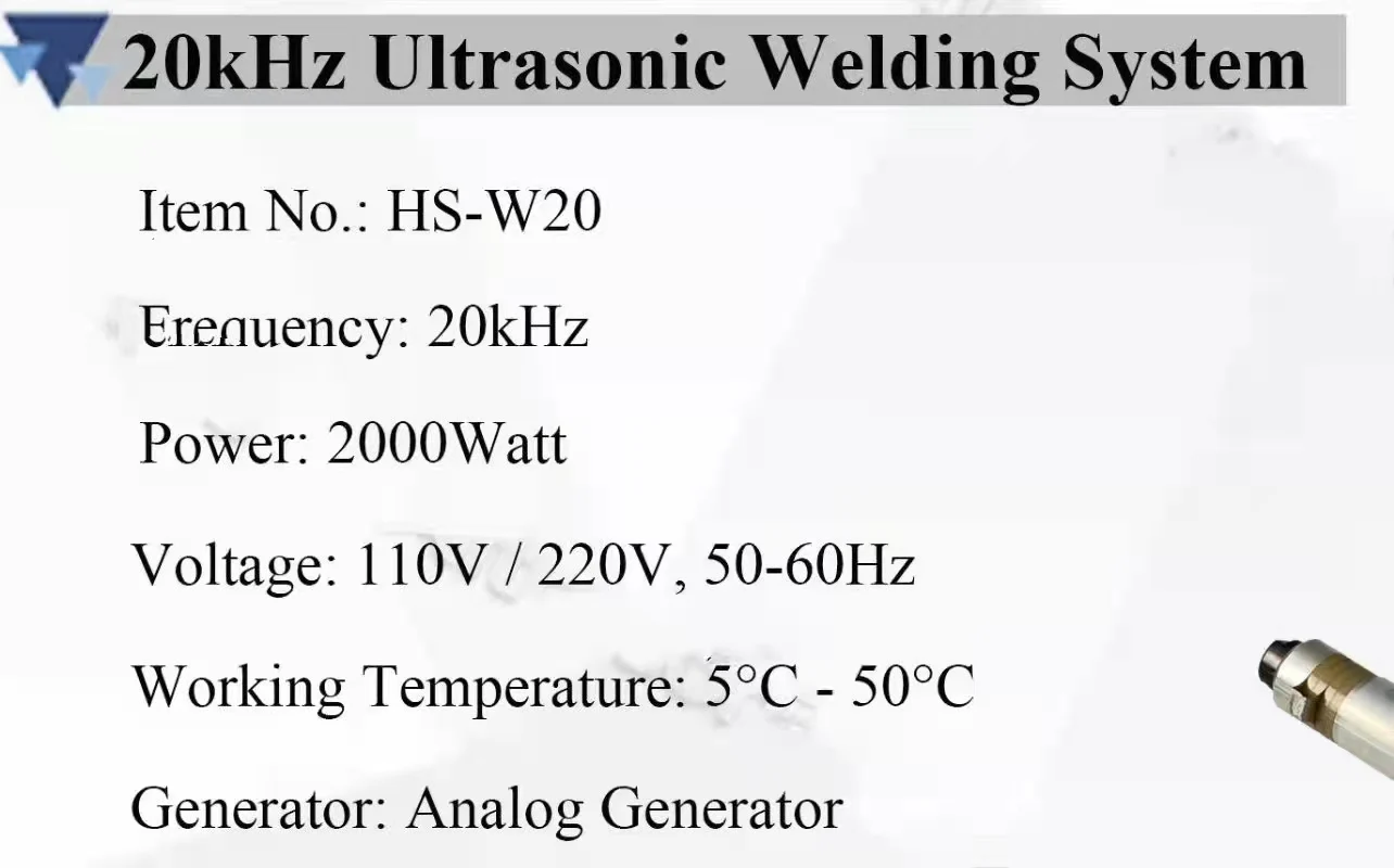 2000 Watt Ultrasonic Sound Generator Device 20khz Send To Spain By Ups