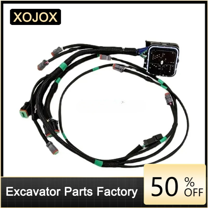 XOJOX For Caterpillar CAT excavator 345C engine wiring harness C11/C13 original engine wiring harness high quality accessories