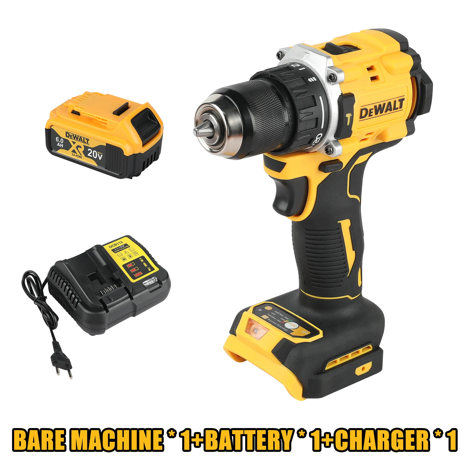 

DEWALT Cordless Drill DCD805 20V Power Tool Brushless Impact Drill Cordless Electric Screwdriver, Home DIY Power Tool