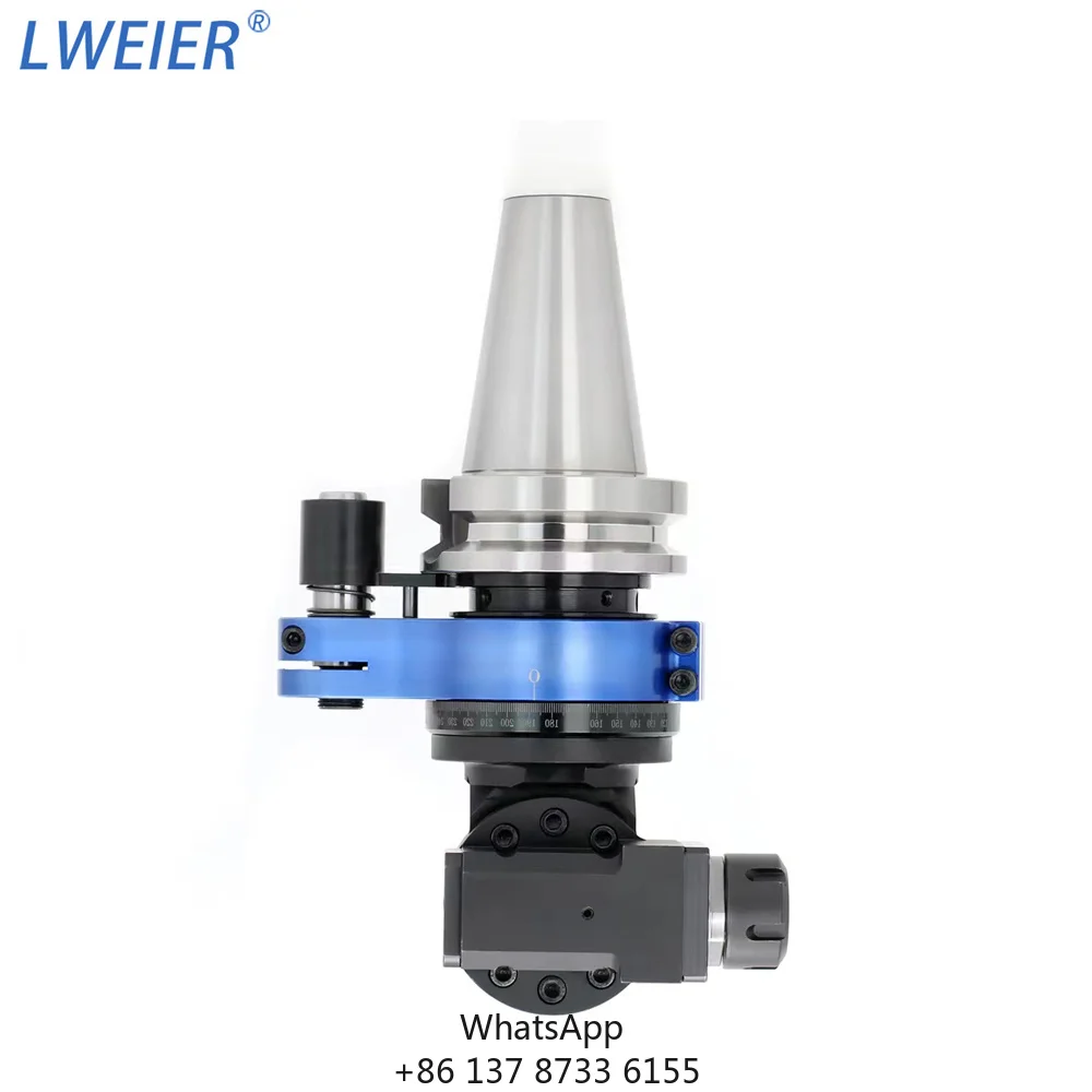 BT30 BT40 BT50 Universal Angle Head 90 Degree Right Angle Milling Head Automatic Tool Change Bidirectional Unidirectional Side M