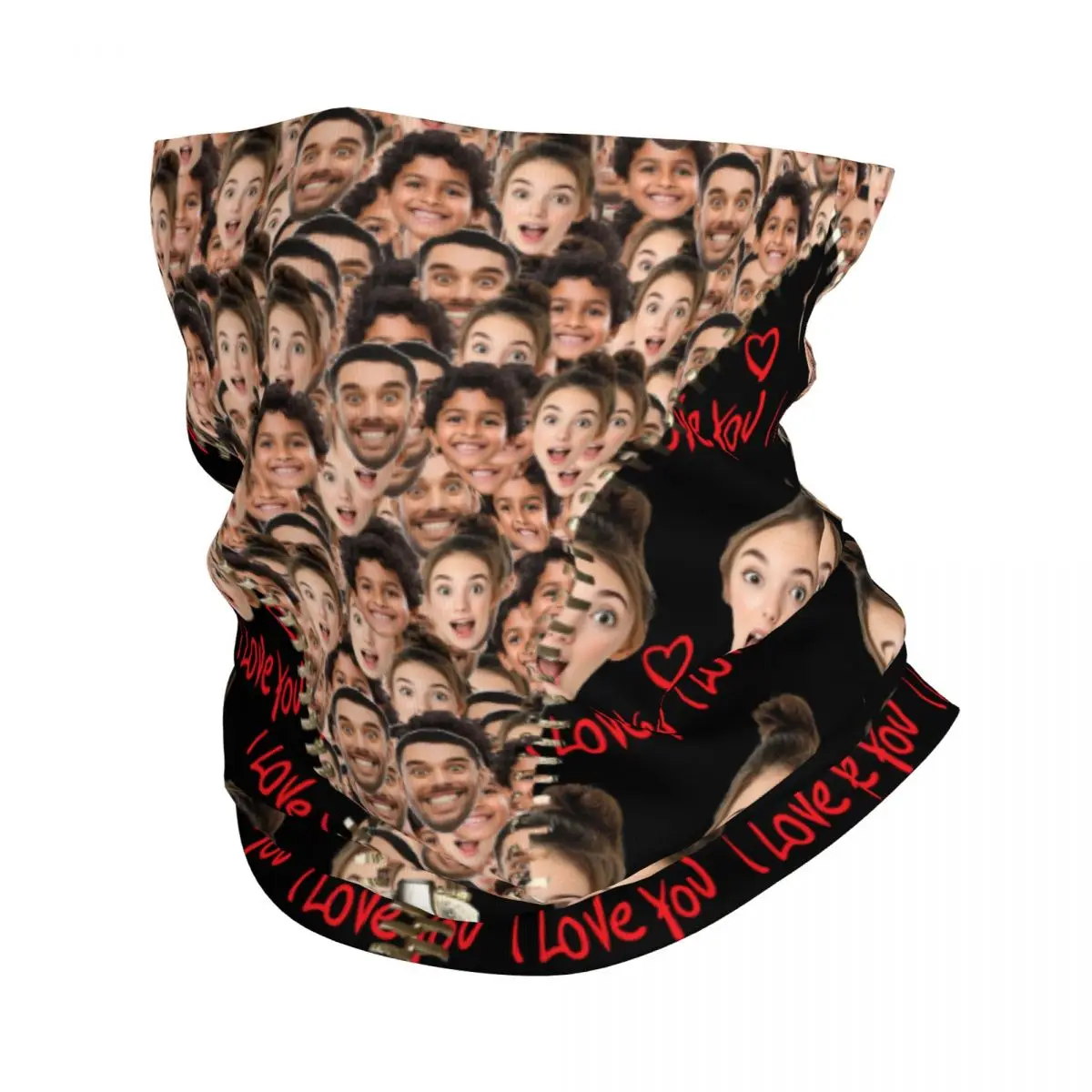 مخصص البريدي الأسرة الوجه باندانا الرقبة أدفأ الرجال النساء الشتاء التزلج المشي لمسافات طويلة وشاح الجراب واقي الوجه