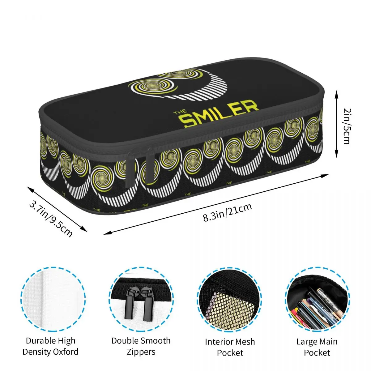 The Smiler Alton Towers Merch Uk Active Pencil Case for Studen School Pen Box Pencil Bag Stationery Supplies Pen Holder Bag