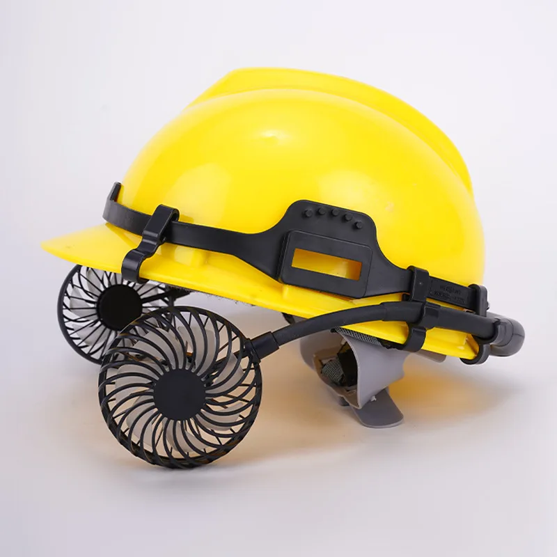 Fan Safety Helmet Construction Site Summer Cooling Breathable Sun Shading Sun Protection Hat Outdoor Building Hat