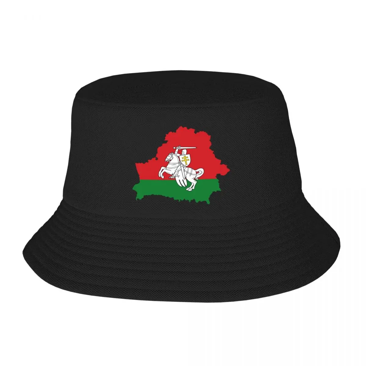 Custom History National Emblem Of Belarus Pride Beach Bucket Hat Women Men Unisex Belarusian Map Summer Fisherman's Hat