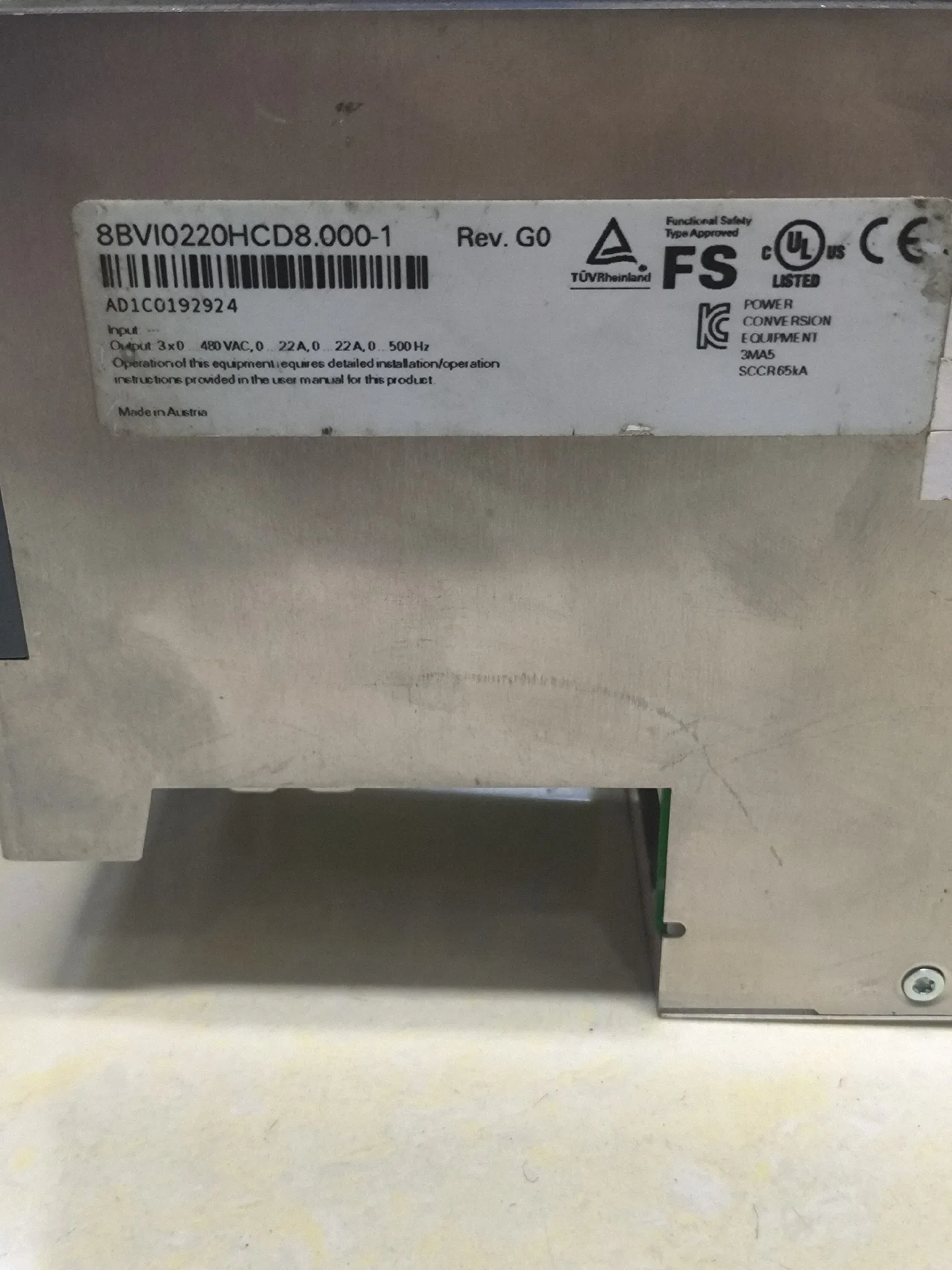 8BVI0220HCD8.000-1 Servo Drive for B&R