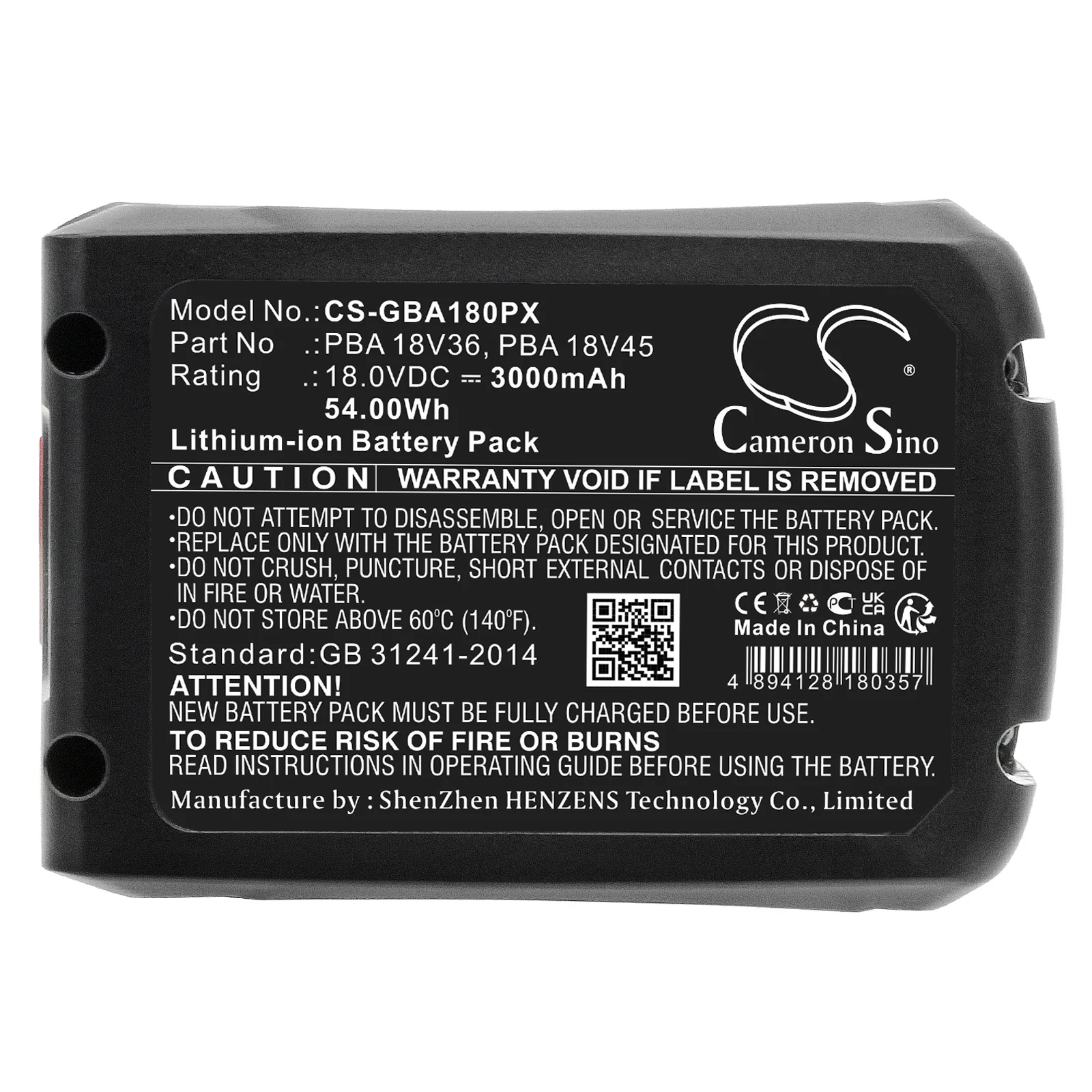 

Li-ion Gardening Tools Battery for Gardena,18.0v,3000mAh,PowerMax 32/36V,TCS 20,14890-55,ComfortCut 60,BBS1114CN,14701-55