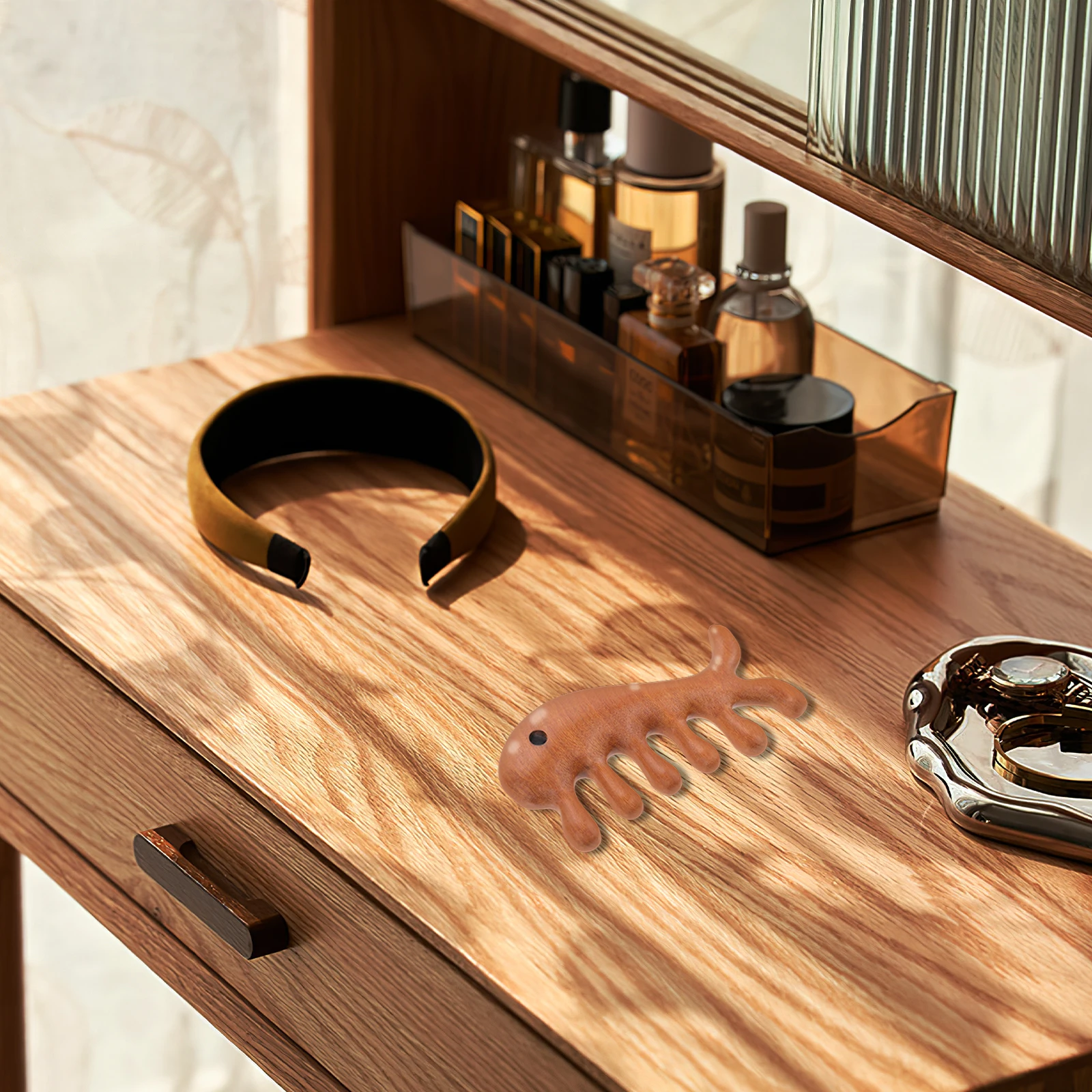 

Деревянная расческа с широкими зубьями, не статическая, прочная, портативная расческа для массажа кожи головы, инструмент для вьющихся густых волос, прочная деревянная