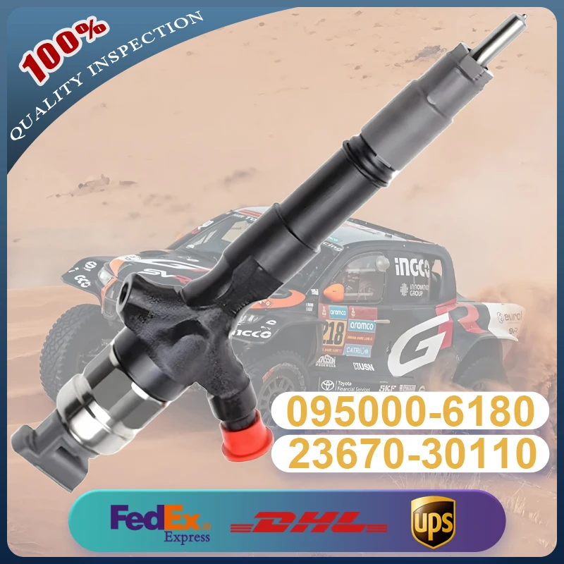 

095000-6180 095000-5920 23670-30110 Common Rail Injector for Toyota Hilux D4D 1KD-FTV Engine